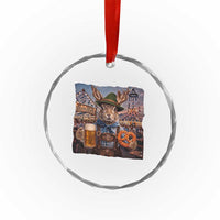 Prost Yall Wolpertinger Oktoberfest Bavarian Folklore Crystal Glass Ornament