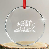 Protect Our National Parks Crystal Glass Ornament Bison Wildlife Resist TS02