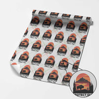 Protect Our National Parks Wrapping Paper Roll Bison Buffalo Vintage Graphic - Wonder Print Shop