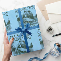 Protect Our National Parks Wrapping Paper Roll Parks Not Profits Retro Bear Nature Graphic - Wonder Print Shop