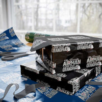Proud Air Force Family Wrapping Paper Roll My Favorite Airman Calls Me Grandpa - Wonder Print Shop