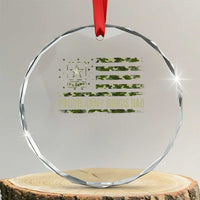 Proud Army Bonus Dad Crystal Glass Ornament Vintage Stepdad Birthday Step Dad Camo US Flag