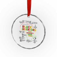 Proud Black Inventors Crystal Glass Ornament Black History Month African American Pride TS02