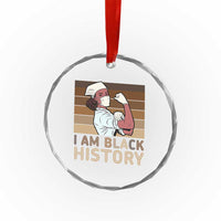 Proud Black Nurse Crystal Glass Ornament I Am Black History - Wonder Print Shop