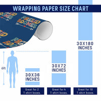 Proud Boomer Wrapping Paper Roll Boomers Generation Peace Sign Hippie 50s 60s - Wonder Print Shop