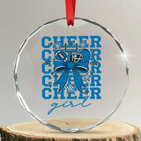 Proud Cheer Girl Crystal Glass Ornament Football Team Supporter Gift TS12