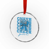 Proud Cheer Girl Crystal Glass Ornament Football Team Supporter Gift TS12