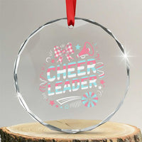 Proud Cheerleader Team Crystal Glass Ornament Gift For Women Sports Fans - Wonder Print Shop