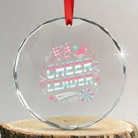 Proud Cheerleader Team Crystal Glass Ornament Gift For Women Sports Fans TS12