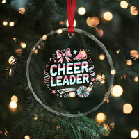 Proud Cheerleader Team Crystal Glass Ornament Gift For Women Sports Fans - Wonder Print Shop