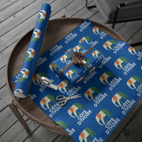Proud Côte d'Ivoire Elephant Ivory Coast Flag Wrapping Paper Roll Ivorian Pride Retro Souvenir