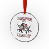 Proud Daughter Of A WWII Vet Crystal Glass Ornament World War 2 Veteran WW2 TS02