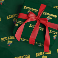 Proud Ecuadorian Map Wrapping Paper Roll Ecuador Roots Heritage Pride
