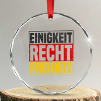 Proud Germany Crystal Glass Ornament Einigkeit Recht Freiheit German Flag - Wonder Print Shop
