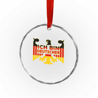 Proud Germany Crystal Glass Ornament Ich Bin Deutscher Bundesadler Coat of Arms TS11