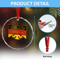 Proud Germany Crystal Glass Ornament Ich Bin Deutscher Bundesadler Coat of Arms - Wonder Print Shop