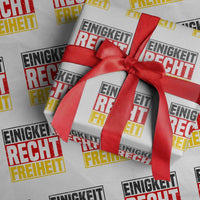 Proud Germany Wrapping Paper Roll Einigkeit Recht Freiheit German Flag - Wonder Print Shop