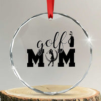 Proud Golf Mom Lifestyle Crystal Glass Ornament Sports Gift Idea - Wonder Print Shop