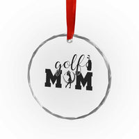 Proud Golf Mom Lifestyle Crystal Glass Ornament Sports Gift Idea - Wonder Print Shop