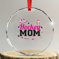 Proud Hockey Mom Crystal Glass Ornament Ice Hockey Supporter Gift TS12