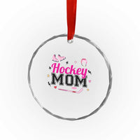 Proud Hockey Mom Crystal Glass Ornament Ice Hockey Supporter Gift TS12