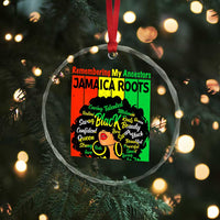 Proud Jamaican Afro Black Woman Crystal Glass Ornament Remembering My Ancestors Jamaica Pride - Wonder Print Shop