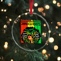 Proud Jamaican Afro Black Woman Crystal Glass Ornament Remembering My Ancestors Jamaica Pride TS10