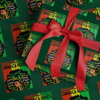 Proud Jamaican Afro Black Woman Wrapping Paper Roll Remembering My Ancestors Jamaica Pride - Wonder Print Shop