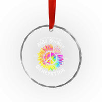 Proud Member Of The Baby Boomer Generation Crystal Glass Ornament Hippie Sunflower - Wonder Print Shop