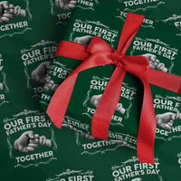 Proud New Dad Wrapping Paper Roll Our First Fathers Day Together Gift