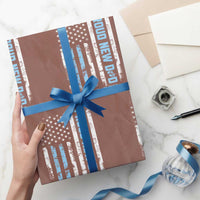 Proud New Dad Its A Boy Wrapping Paper Roll Patriotic First Fathers Day Gift