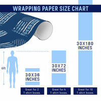 Proud New Dad Its A Boy Wrapping Paper Roll Patriotic First Fathers Day Gift
