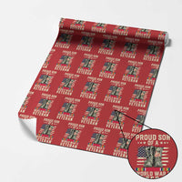 Proud Son Of World War 2 Veteran Wrapping Paper Roll WWII Vet Pride - Wonder Print Shop