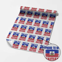 Proud To Be Haitian Wrapping Paper Roll Haiti Flag Heritage Pride