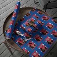 Proud Trini Afro Black Woman Wrapping Paper Roll Trinidad and Tobago Flag Pride - Wonder Print Shop