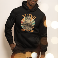 Christmas Hoodie Respect The Beard Cool Santa - Wonder Print Shop