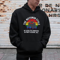 Funny Mothman Hoodie The Mothman Stole My Catalytic Converter In Point Cryptid - Wonder Print Shop