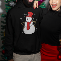 Christmas Hoodie Angry Snowman Funny Xmas - Wonder Print Shop