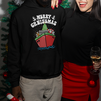 Merry Cruisemas Family Christmas Holiday Santa Reindeer Cruise Ship Hoodie - Wonder Print Shop