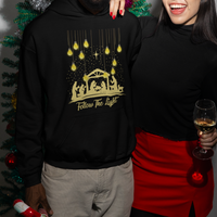 Follow the Light Christ Chrsitmas Light Hoodie - Wonder Print Shop