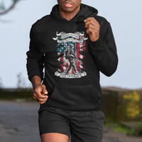 American Veteran Hoodie I Walked The Walked So You Could Talk The Talk American Flag - Wonder Print Shop