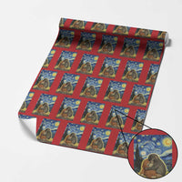 Punch Monkey Starry Night Viral Trend Wrapping Paper Roll