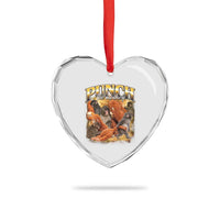 Punch The Monkey Heart Crystal Glass Ornament Baby Monkey Punch Plush Hugging 90s Bootleg