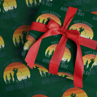 Putt Around And Find Out Wrapping Paper Roll Funny Golf Player Gift - Wonder Print Shop