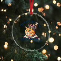 Queef Queen Its Not A Fart Royal Cat Crystal Glass Ornament Funny Adult Humor Gag Graphic