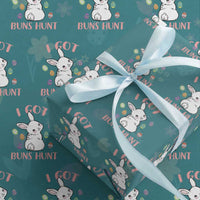 Rabbit Easter Bunny Sunglasses Wrapping Paper Roll I Got Buns Hun Funny Jokes