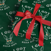 Rabbit Easter Bunny Sunglasses Wrapping Paper Roll Retro Vintage I Got Buns Hun Funny Jokes - Wonder Print Shop