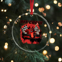 Racing Car Checkered Flag Crystal Glass Ornament Pit Crew Race Car - Wonder Print Shop