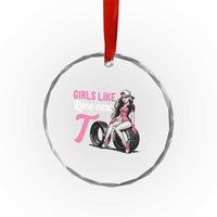 Racing Car Girl Crystal Glass Ornament Girls Like Race Cars Too TS14