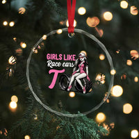 Racing Car Girl Crystal Glass Ornament Girls Like Race Cars Too TS14